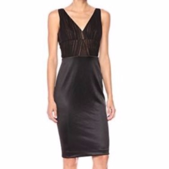 Vera Wang Dresses & Skirts - Vera Wang Silk V Cocktail Dress Sz 8